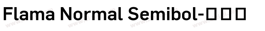 Flama Normal Semibol字体转换